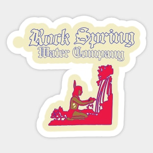 Rock Spring Water Company Retro Shirt Sticker